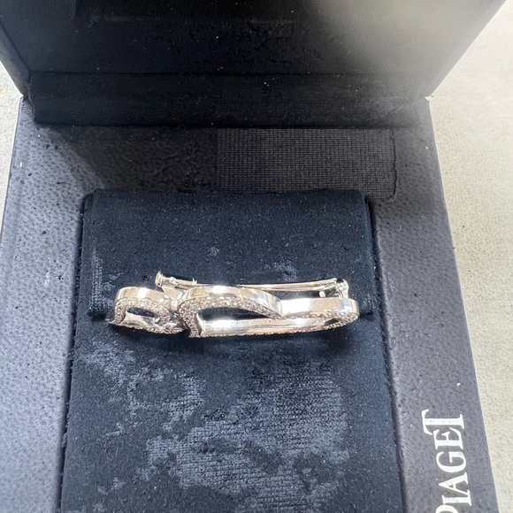 %100 Authentic Piaget 18k Solid White Gold Diamond Brooch/Necklace - Picture 5 of 8